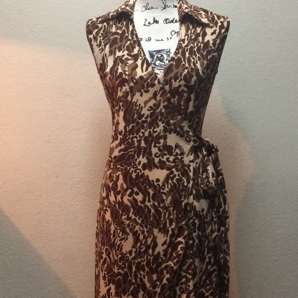 Express Animal Print Wrap Dress